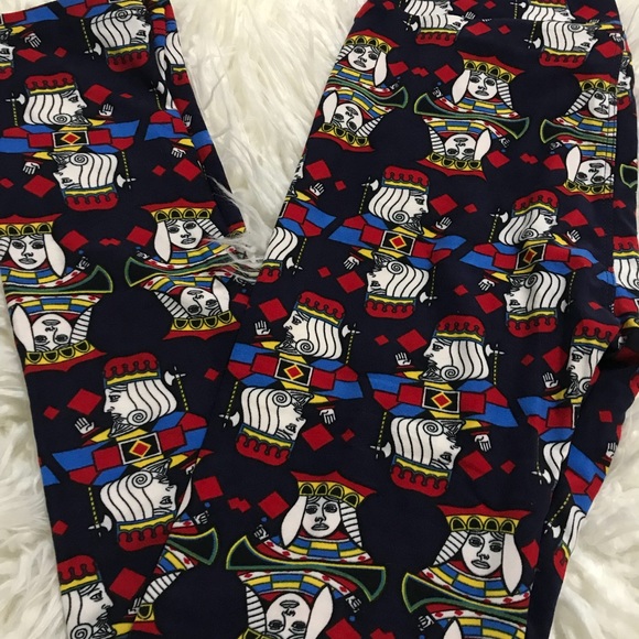 LuLaRoe king and queen card leggings - Picture 1 of 3